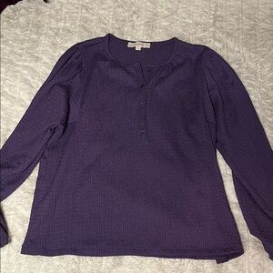 LOFT Deep Purple Blouse